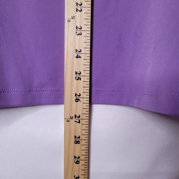 Susan Graver Top XL Purple Square Neck Liquid Knit - Picture 7 of 12